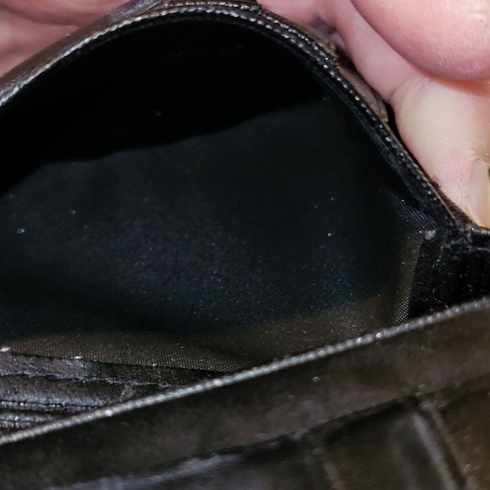 Buxton Leather BiFold Wallet Snap Kisslock Coin Black Top Grain Cowhide Vintage - Picture 8 of 16